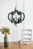 Wood Chandelier 6 - Light Farmhouse Pendant Lighting Natural Wood Hanging Light Fixture for Kitchen W2078137030