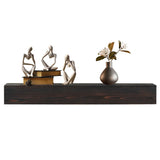 72" Rustic Wood Fireplace Mantel,Wall-Mounted & Floating Shelf for Home Decor W1390138524