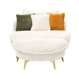 65.00 inches long, Corduroy Sofa Fabric, with three matching pillows and two spacious and W1658P212594