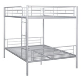 Full Over Full Metal Bunk Bed, Sliver MF310408AAN
