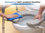 Adjustable Raised Toilet Seat , 300LBS Capacity with Armrests & 77758330