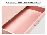 25.98"*12.99"*30.42" 4-Drawer Cabinet Faux Rose Gold Handles Pink 52552978