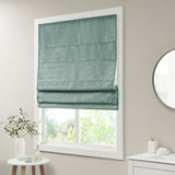 Printed Faux Silk Room Darkening Cordless Roman Shade B035129681