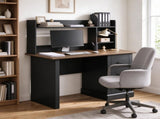 47" Computer Desk with 3 Drawers & Storage Shelves, Home Office Study Writing Table 03295070
