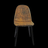 Dining Chairs Set of 4, Modern Accent Chairs with Soft glove suede Fabric Upholstered Seat, Spoon 02580000