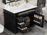 30" Bathroom Vanity with Sink, One Tip-out Drawer, Three Drawers, Door Shelf, Soft Closing Door, 08388650
