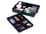 4-in-1 Draw-bar Style Interchangeable Aluminum Rolling Makeup Case-Dark Green 58641753
