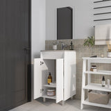 Saratoga Bathroom Cabinet with 2 Doors, White B128P314812