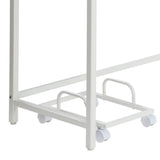 Grey and White L-shape Computer Desk B062P184557