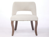 Wooden Dining Chairs Set of 2, Modern Fabric Upholstered Dining Room Chair Kitchen Chairs, Farmhouse 43316187