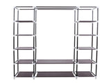 69" Portable Clothes Closet Wardrobe Storage Organizer with Non-Woven Fabric Quick and Easy to 84183765