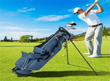 Blue Golf Stand Bag 3-Way Dividers Polyester Lightweight with 4 Zipper Pockets for Travel 76935516