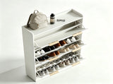 () 3-Drawer Shoe Cabinet with Top Grille Panel MDF Door Panels with 61739478