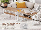Folding Computer Desk, Foldable Desk with Storage Bag, Shelf and Wheels for Small Spaces, Home 66125674
