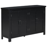 U_STYLE 4-Door Storage Sideboard with Adjustable Shelves and Retro Atimon Handles ,Ample N711P218615B