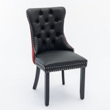 A&A Furniture, Nikki Collection Modern, High-end Tufted Solid Wood Contemporary PU and Velvet W1143P151482