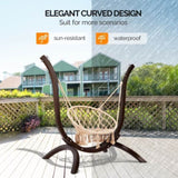 Wooden Hammock Stand Only, Sun Protection & Rain Resistant, Heavy Duty Premium Solid Wood Hammock 28138678