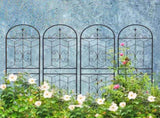 4 Pack Metal Garden Trellis 71" x 19.7" Rustproof Trellis for Climbing Plants Outdoor Flower Support W1586P268018