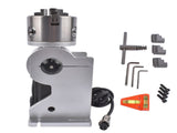 80mm 3 Jaw Rotary Axis Attachment 2-Phase Stepper Motor Fits for Fiber Laser Engraver Marker 24V 74399950
