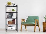 5 Tier Wire Shelving Unit Metal Storage Organizer Rack, Black 53553567