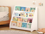 4-Tier Kids Bookshelf,Book Display Shelve Bookcase for Bedroom,Playroom,White 81555520