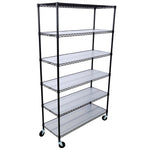 ZUN 6 Tier 6000lbs Capacity NSF Metal Shelf Wire Shelving Unit, Heavy Duty Adjustable Storage Rack with W465142127