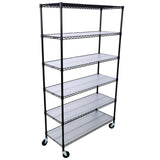 ZUN 6 Tier 6000lbs Capacity NSF Metal Shelf Wire Shelving Unit, Heavy Duty Adjustable Storage Rack with W465142127