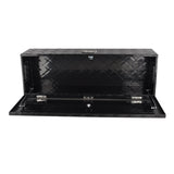 Black Aluminum Tool Storage Box Fit For Pickup Truck Bed Lock MT018002 01762450