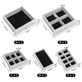 Handcrafted Wooden Jewelry Box Organizer Wood 5 Layers Case with 4 Drawers-White 19616193