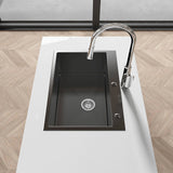 27"x19" Undermount Kitchen Sink Stainless Steel Under Counter Deep Single Bowl Undermount Sink Basin T3177P286026