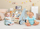 Multi-Functional Baby Activity Walker, Anti-O-Leg Design Wooden Walker with Storage for Toddlers 82574358