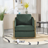 COOLMORE Corduroy Barrel Chair, Comfortable Accent Sofa Chair for Living Room, 360 Degree W395P220271