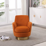 Velvet Swivel Barrel Chair, Swivel Accent Chairs Armchair for Living Room, Reading Chairs for W1361116860