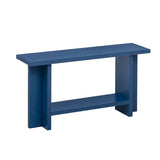 U_STYLE Vintage-Inspired and Ash Wood Veneer ConsoleTable with T-Leg Design,Suitable for N711P241289V