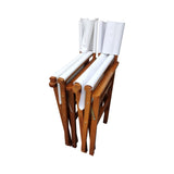 Folding Chair Wooden Director Chair Canvas Folding Chair Folding Chair 2pcs/set populus Canvas W49532122