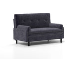 Grey 2 seater sofa sleeper with recline fuction W570P195340
