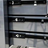 7 DRAWERS MULTIFUNCTIONAL TOOL CART WITH WHEELS-SILVER W1102P160640