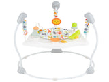 3-Level Height Adjustable Baby Bouncer with Multiple Play Toys, Stable Metal Frame Jumper - White 17086457