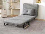 Folding Sofa Bed 5-in-1 Convertible Chair - 5-Position Adjustable Backrest with Pillow, Space-Saving W2700P319132