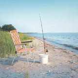 Set of 2 Webbed Folding Beach Chairs, Outdoor Patio Lawn Foldable Chairs for Camping Fishing Yard 42091416