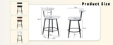Fashionable and Comfortable - Two Sets of Ergonomic High Legged Bar Chairs,With White Fabric W1151P279690
