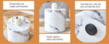 The cylindrical table with its patterned design can be easily integrated into a variety of interior W1151P200297