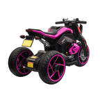 ZUN 12V Three-wheel Ride On Motorcycle, Kids Electric Motorbike with Horns, LED Lights, Gift for Kids W2181P196001