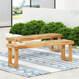 NESTOR BENCH SET OF 2, NATURAL 63892.00