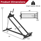 Multipurpose Mower Lift Jack - Ideal for Cleaning/Repairing Mowers/Tractors, Folded Size 48x19.5, 04479362