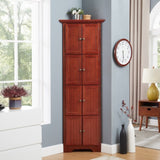 4-Tier 72" Corner Kitchen Pantry Storage Cabinet with 8 Doors Tall Storage Cabinet, Corner Cabinet W2275P269082