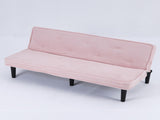 This 66-inch corduroy sofa bed flexibly adapt to the living room, apartment and bedroom, and it W3371P311451