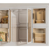 Portable Wardrobe Closet Storage Organizer for Clothes,Clothes Dresser,12 Magnetic Doors-12 Cubes & W2699P184784