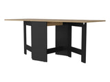 Cole Black and Macadamia Folding Dining Table B062P175105