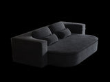 75'' 2-in-1 Foldable Sofa,Convertible Sleeper Foam Sofa Bed with Multi Functional Blanket, Corduroy W834P317046